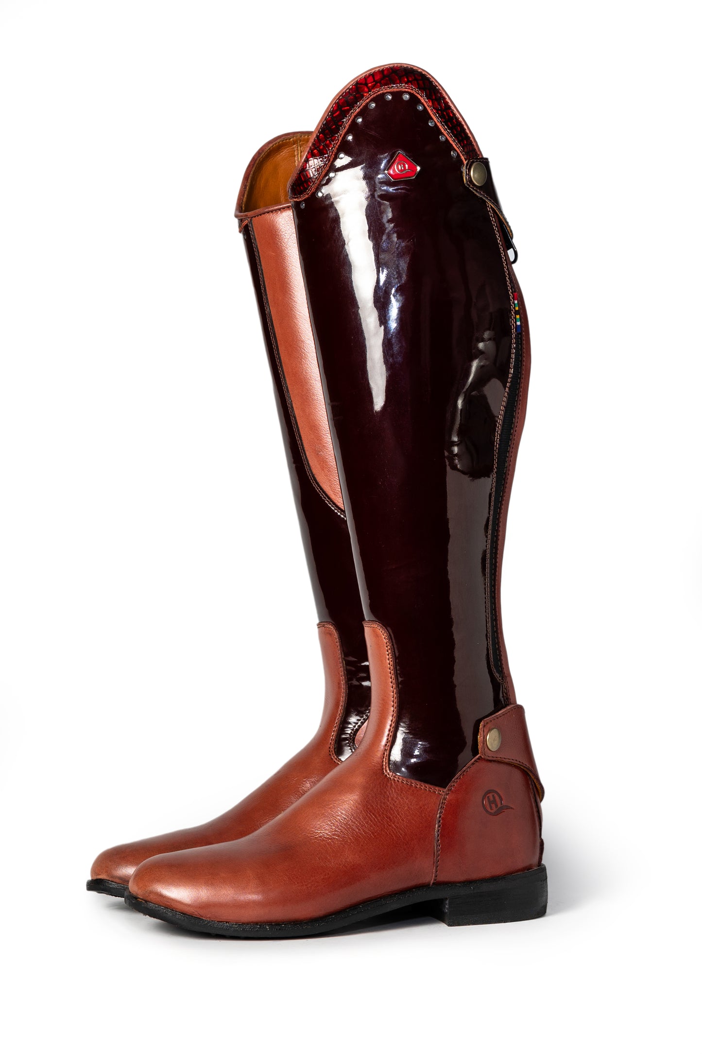 Meryn Two-Tone Long Riding Boot