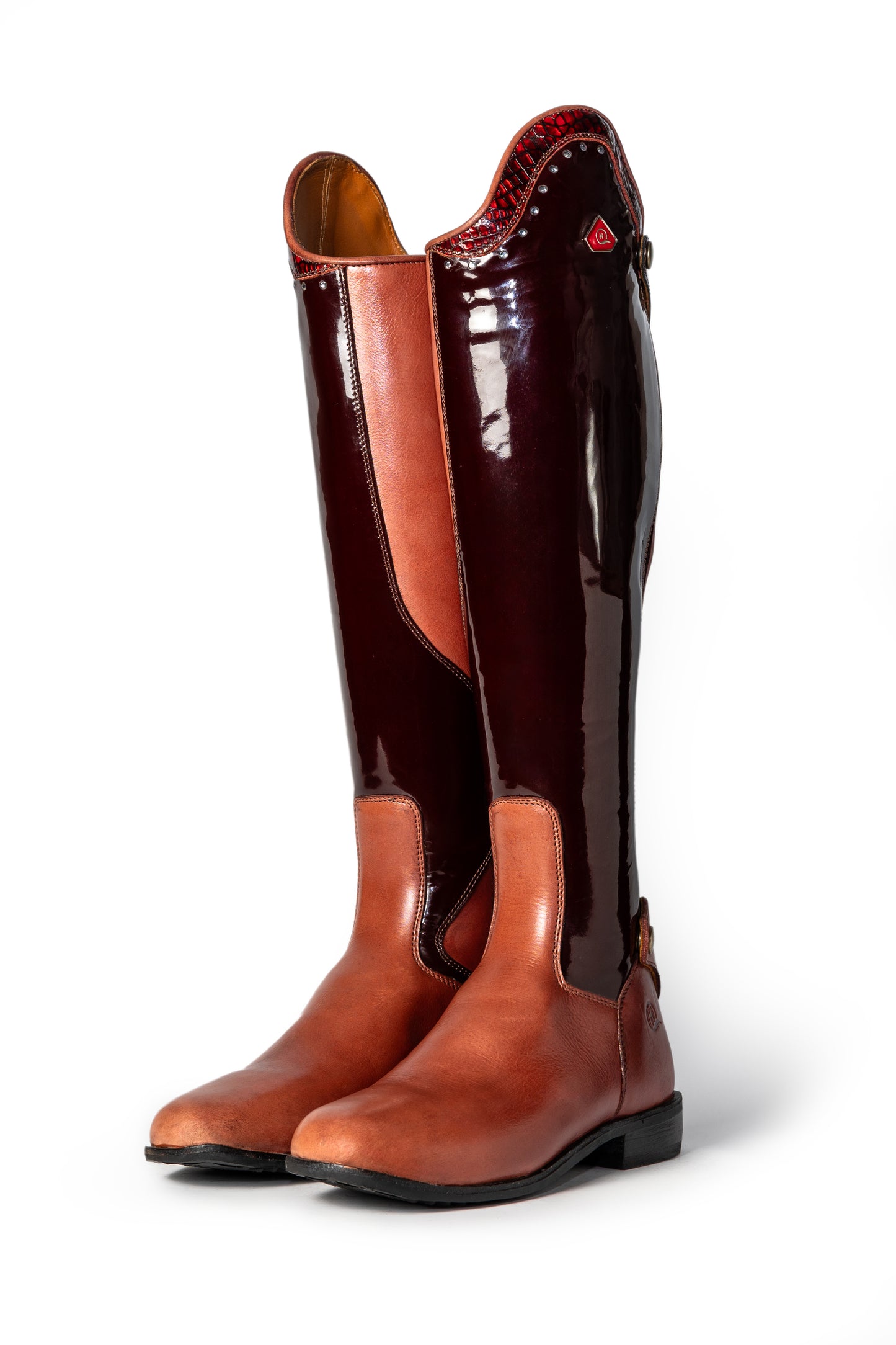 Meryn Two-Tone Long Riding Boot