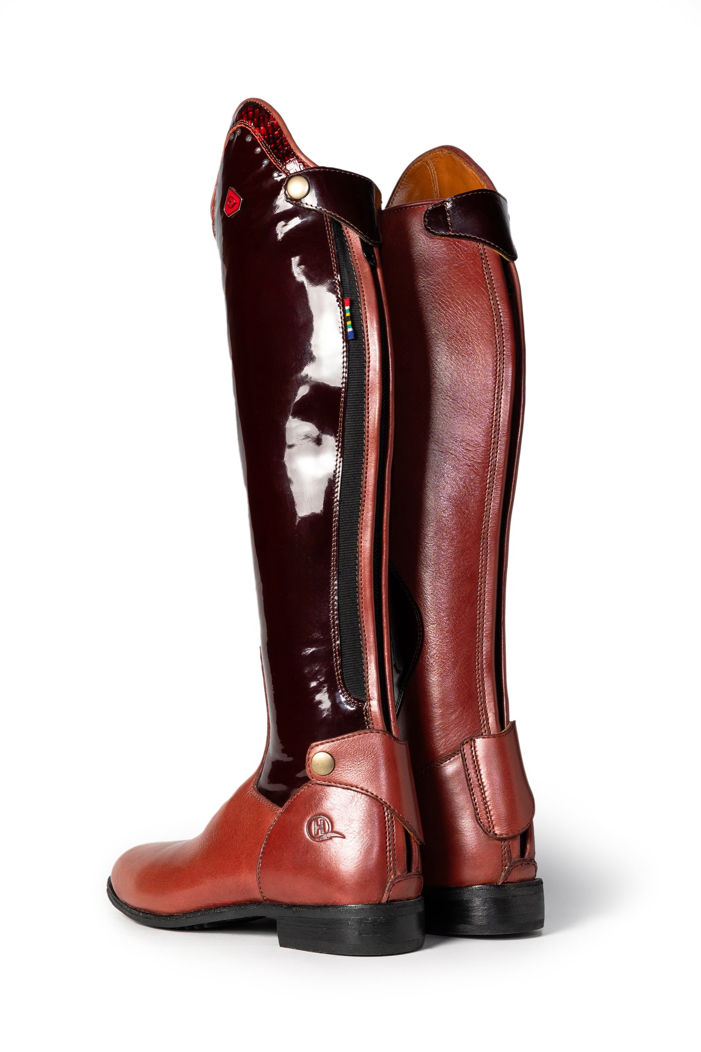 Meryn Two-Tone Long Riding Boot