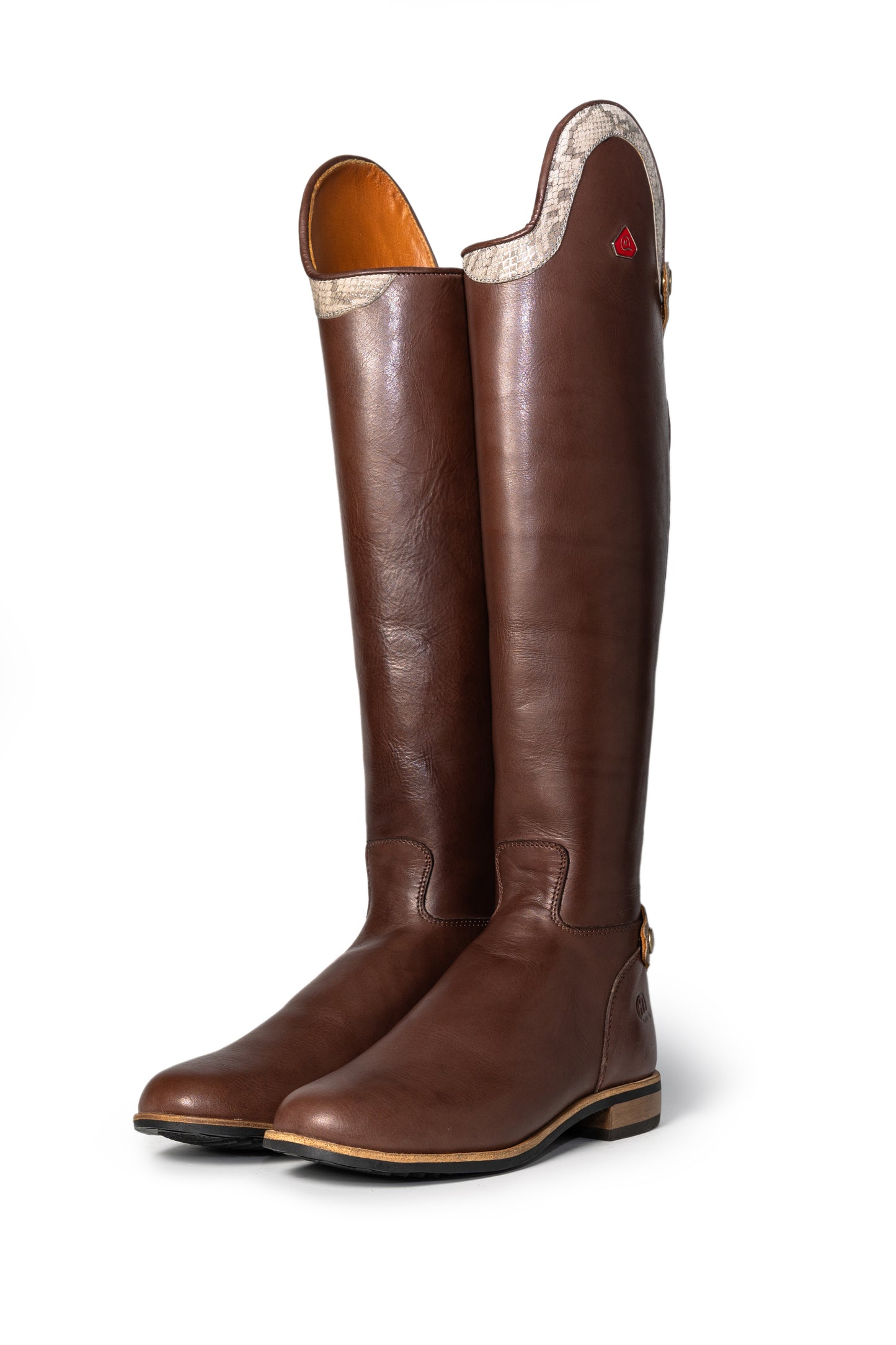 Mudiwa Snake Print Long Riding Boot