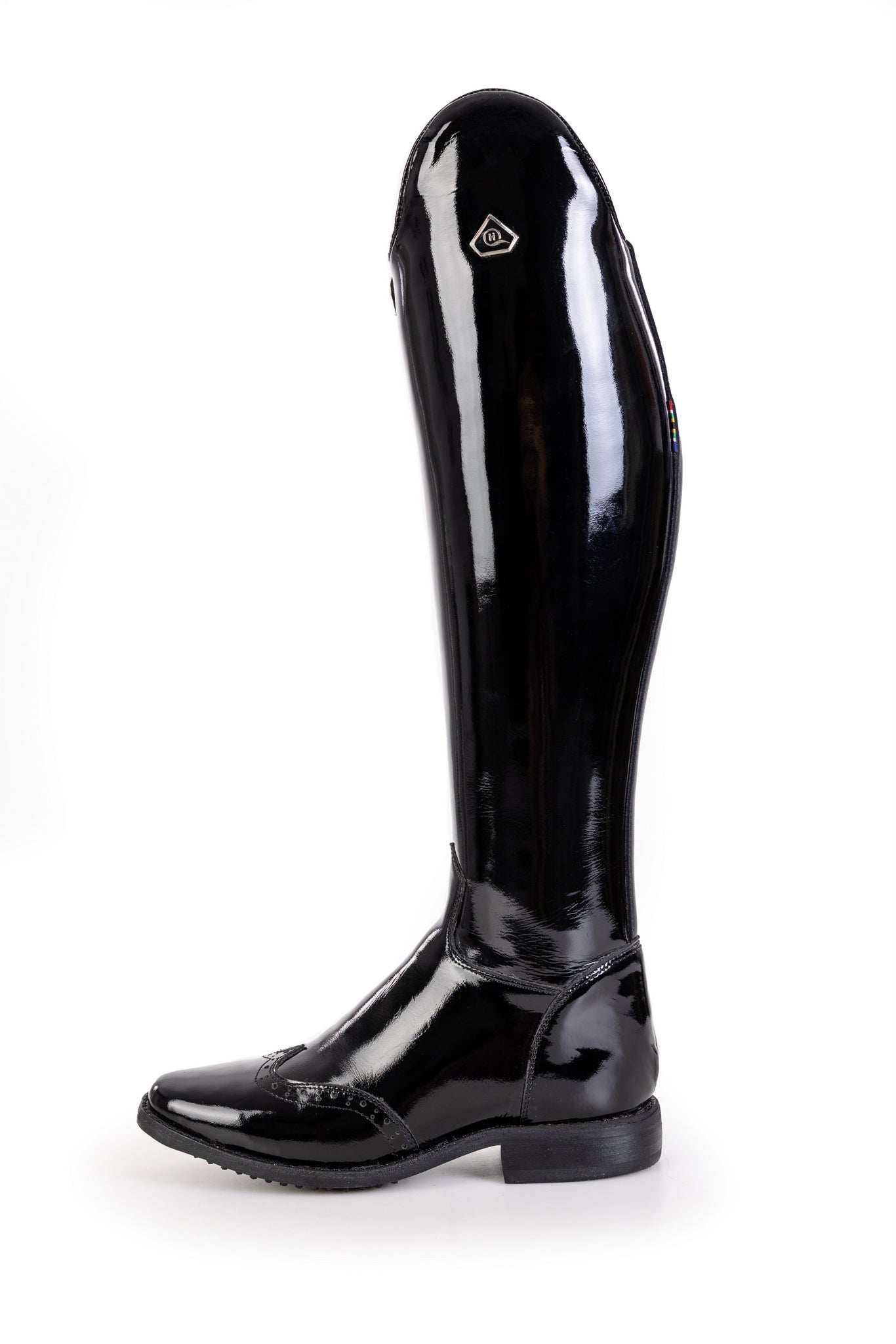 Danai Patent Long Riding Boots
