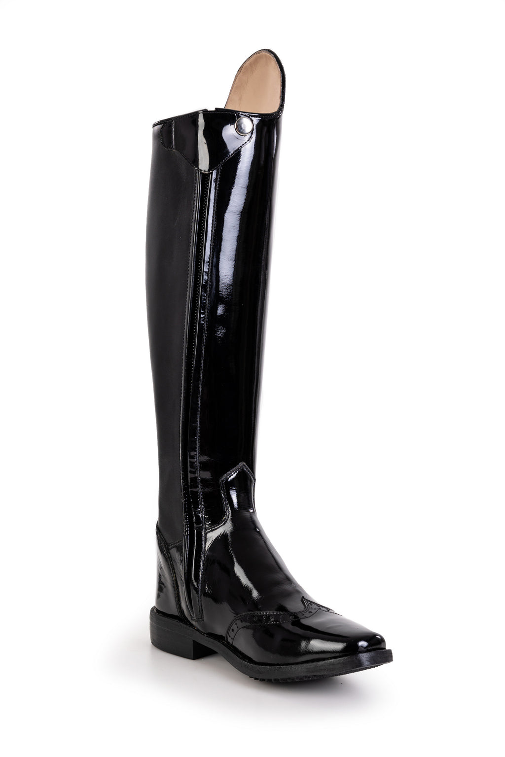 Danai Patent Long Riding Boots