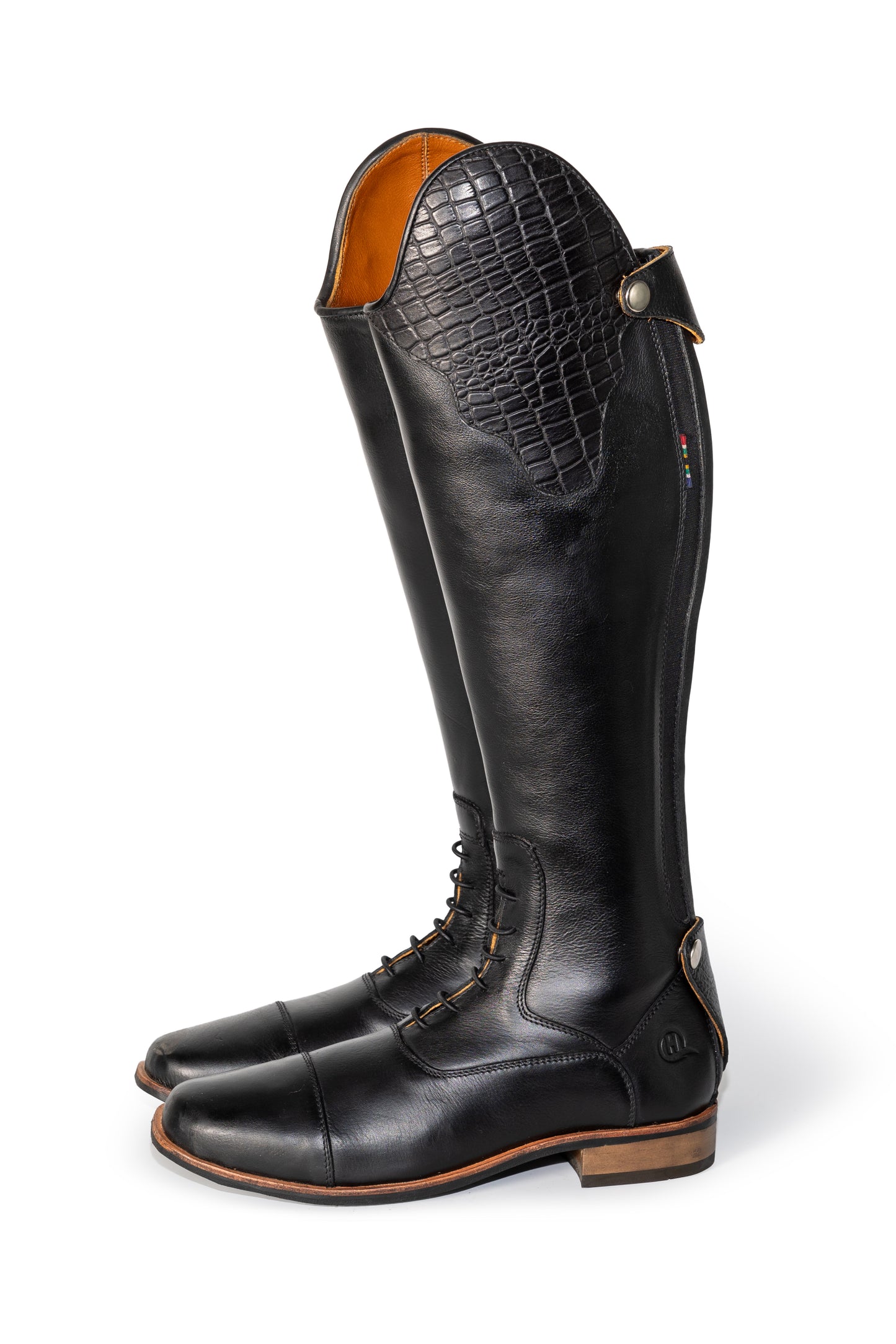 Bonolo Croc Curve Long Riding Boot