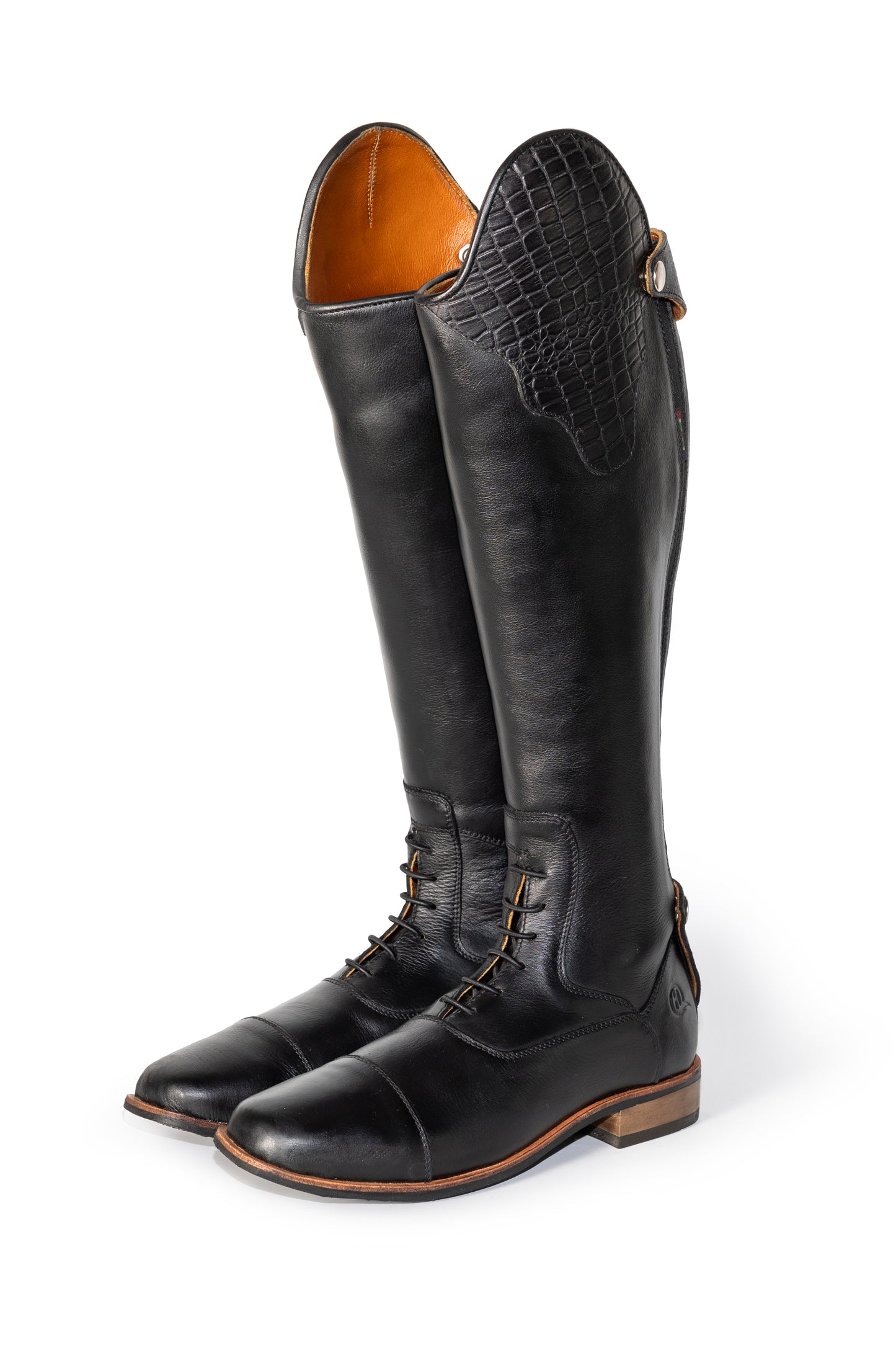 Bonolo Croc Curve Long Riding Boot