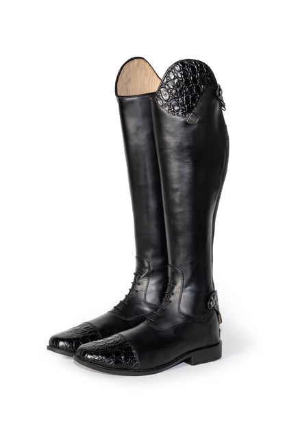 Bonolo Croc Curve Long Riding Boot