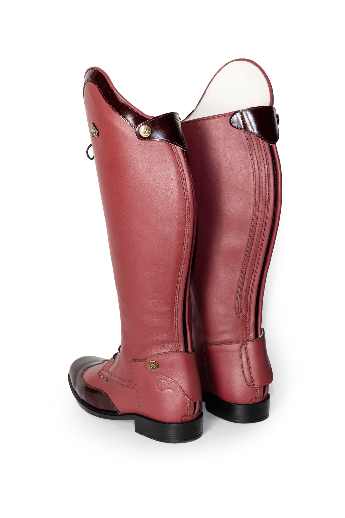 Tsoka Patent Accent Long Riding Boots