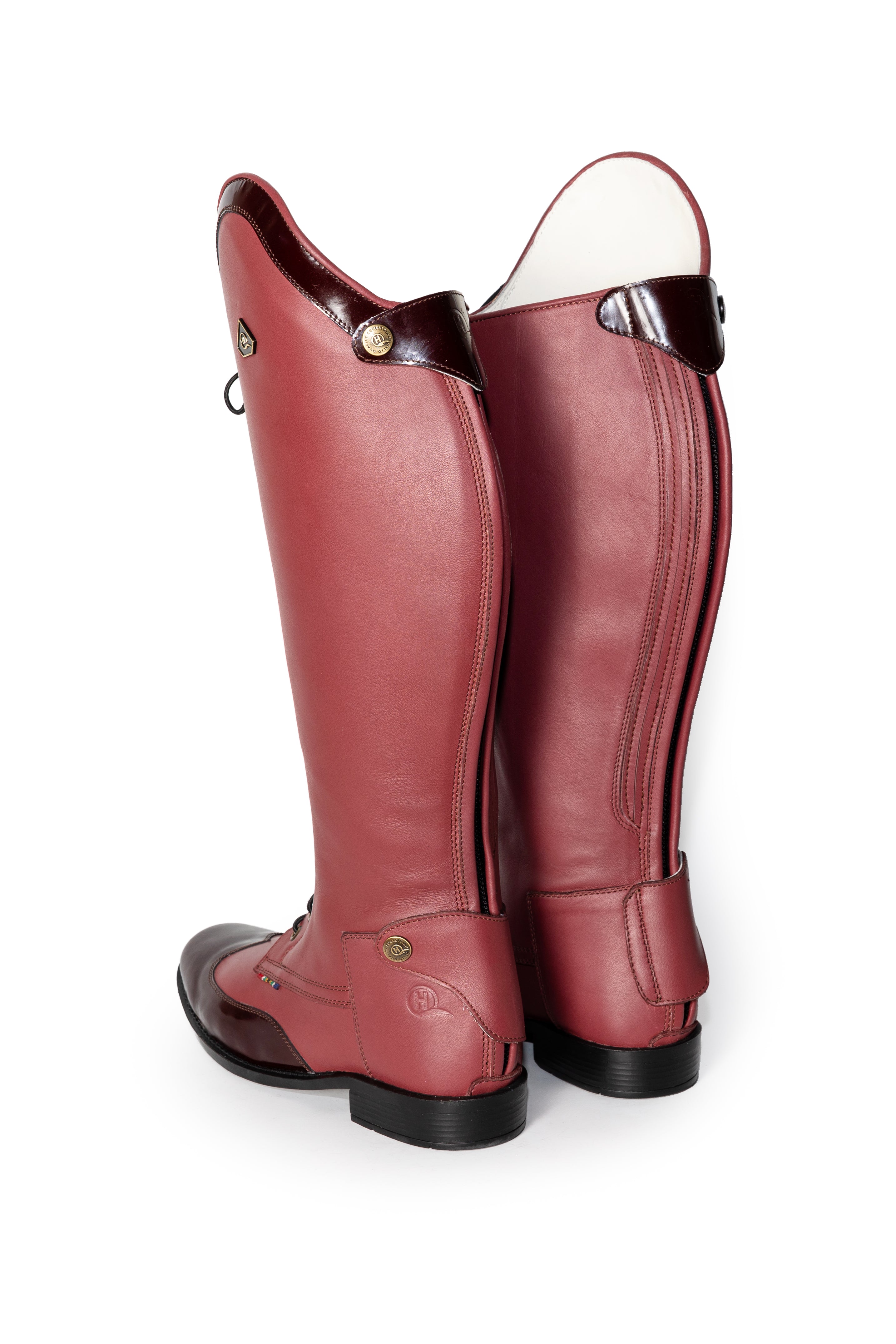 Tsoka Patent Accent Long Riding Boot
