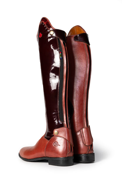 Meryn Two-Tone Long Riding Boot