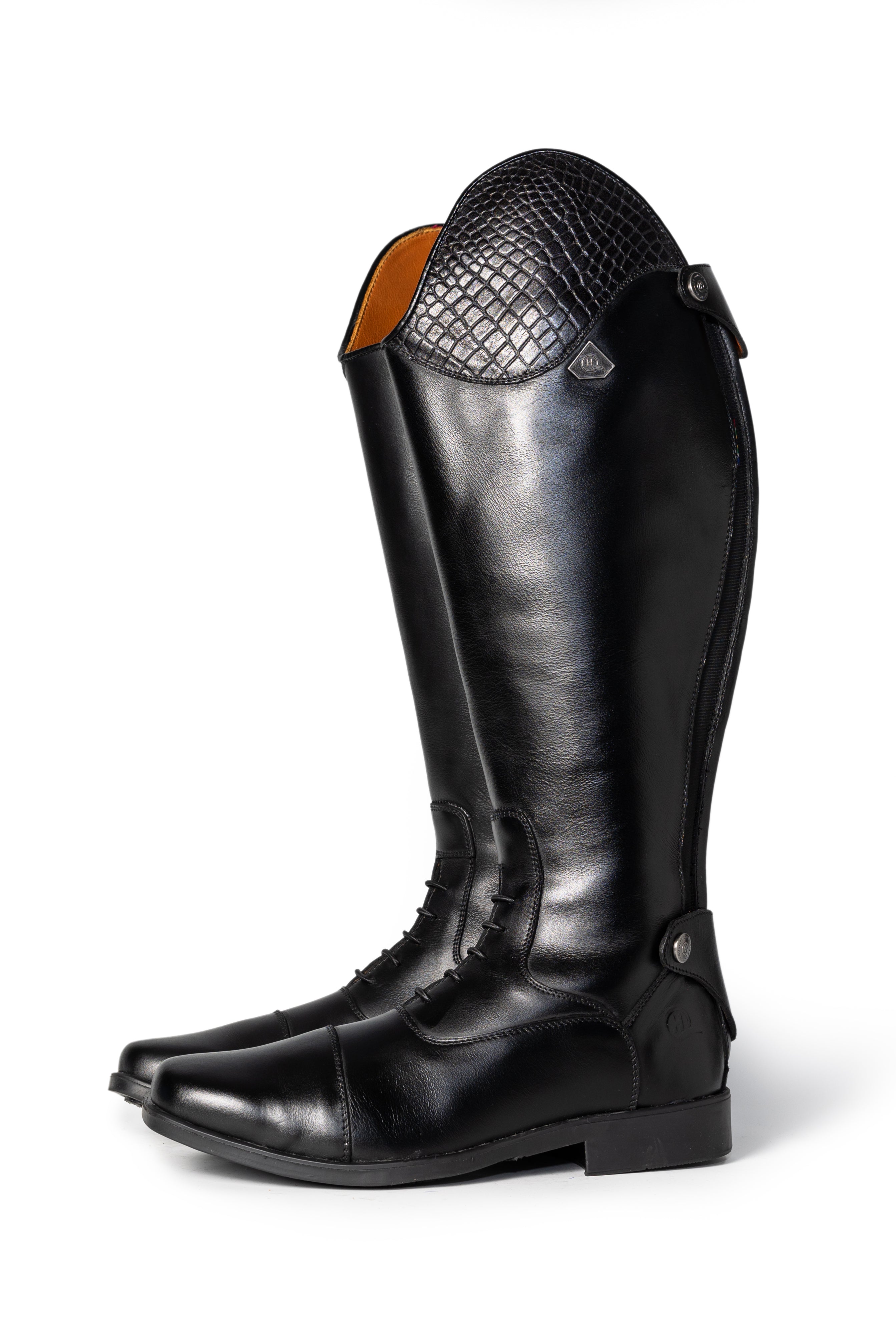 Bonolo Croc Curve Long Riding Boot