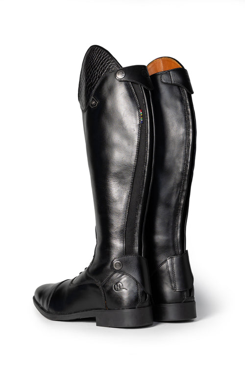 Bonolo Croc Curve Long Riding Boot