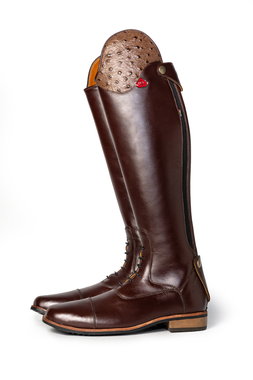 Bonolo Ostrich Curve Long Riding Boot