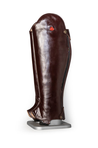 Rudo brown leather gaiters / half chaps