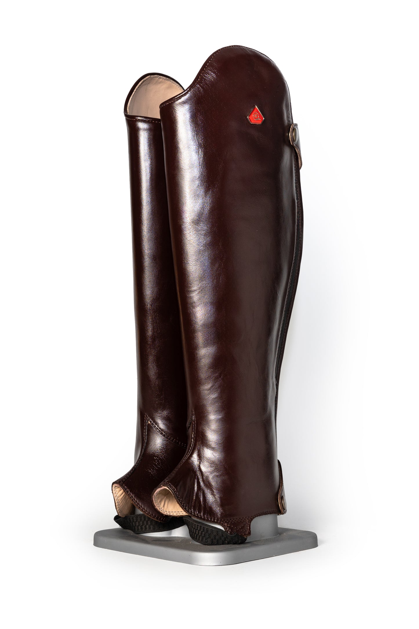 Rudo brown leather gaiters / half chaps