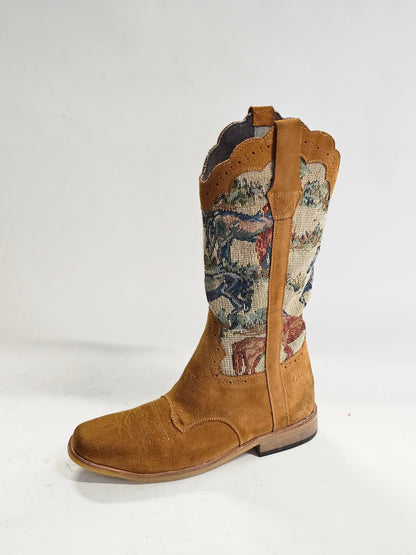 Amie Print Cowboy boots