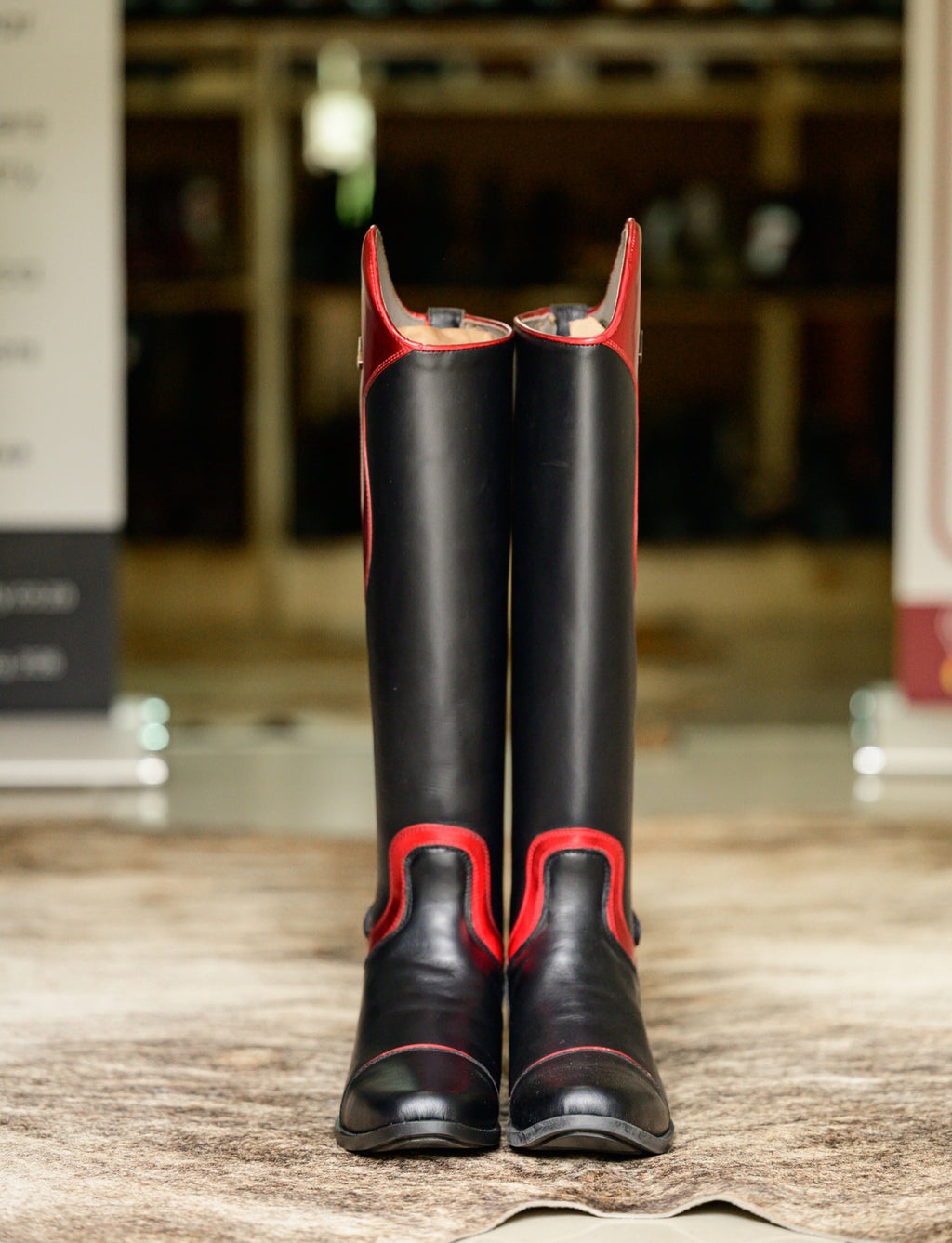 Yuga Fire red patent accent demo