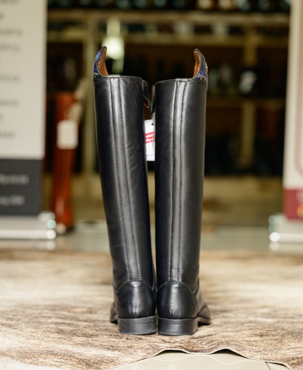 Danai Detailed Two-Tone Long Riding Boot