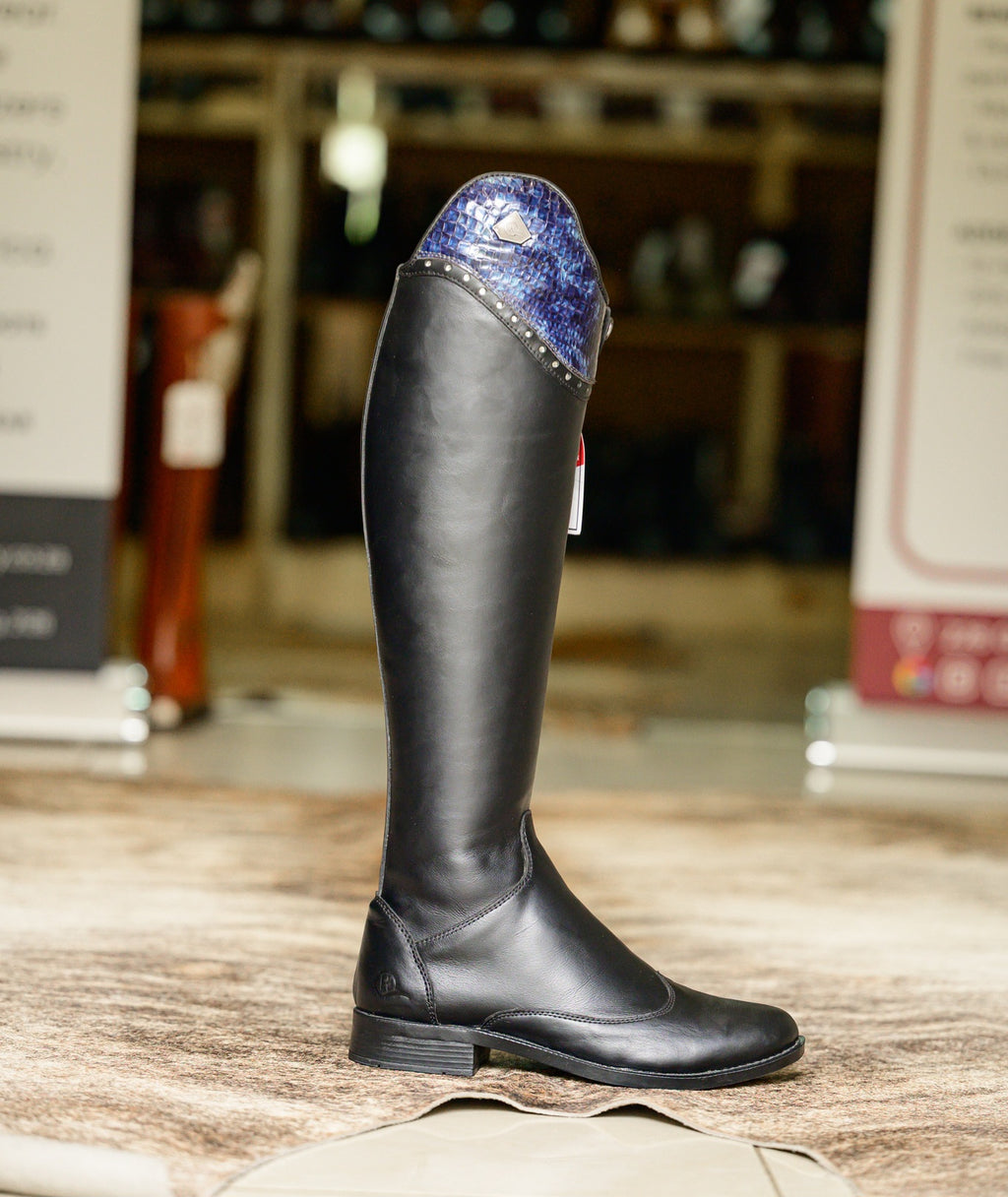 Danai Detailed Two-Tone Long Riding Boot