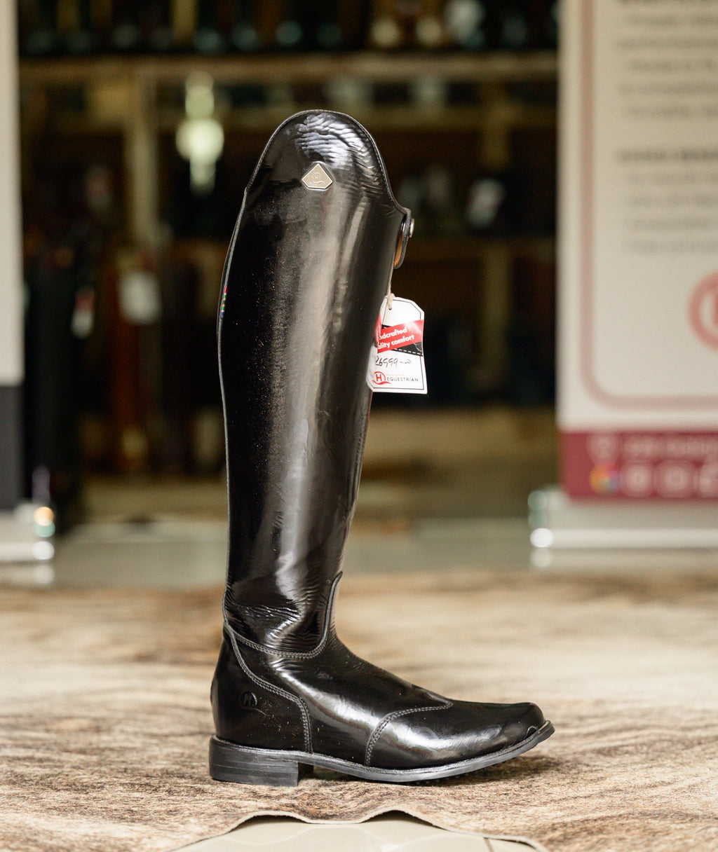 Danai Patent Demo Long Riding Boots