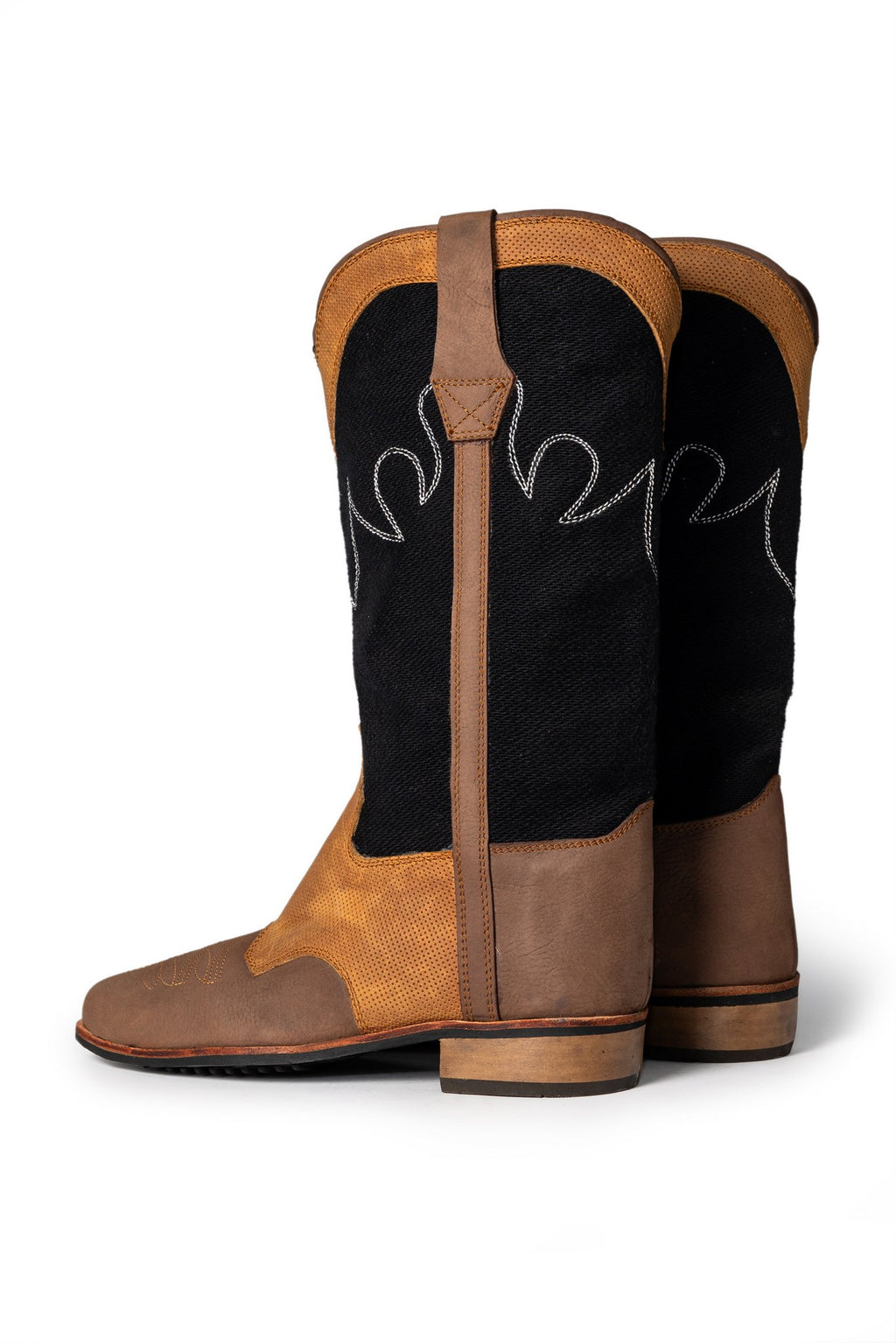 Jerry Detailed Tri-Colour Cowboy / Western Boots