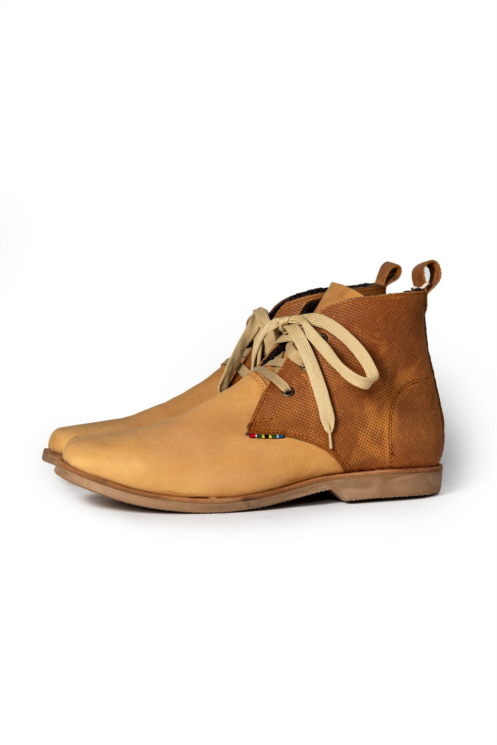 Chukka Two-Tone Leather Boots