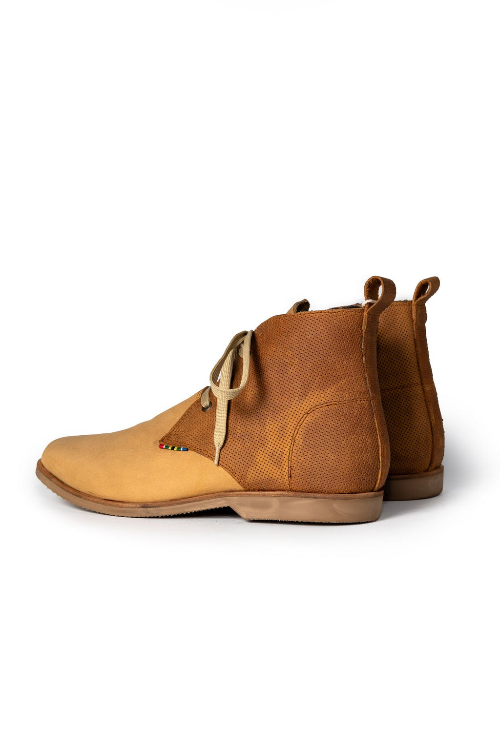 Chukka Two-Tone Leather Boots
