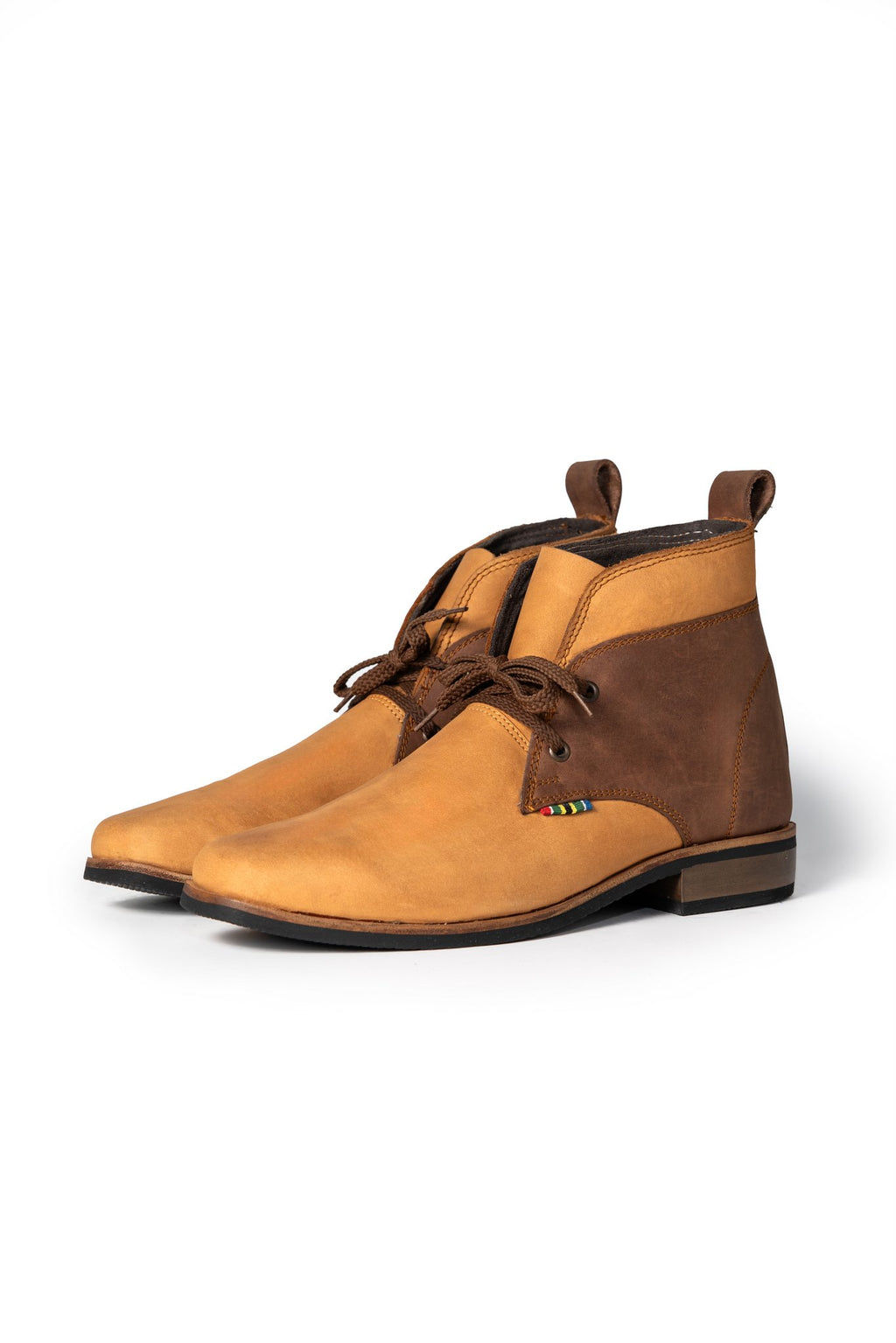 Chukka Fire  Two-Tone Leather Boots