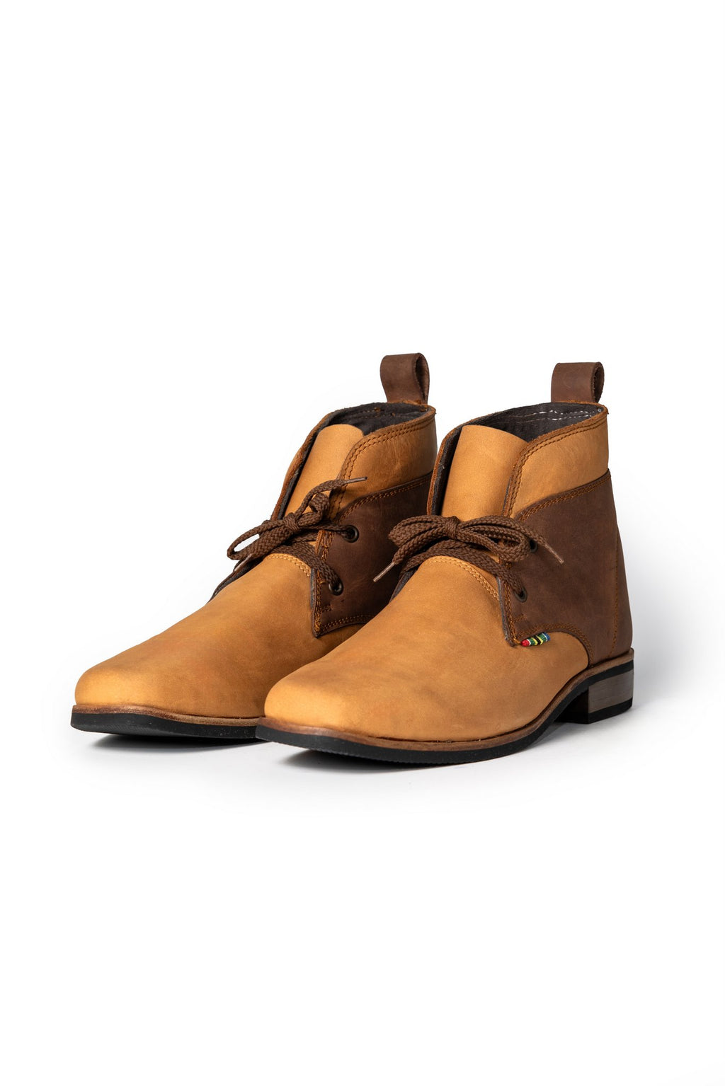 Chukka Fire  Two-Tone Leather Boots