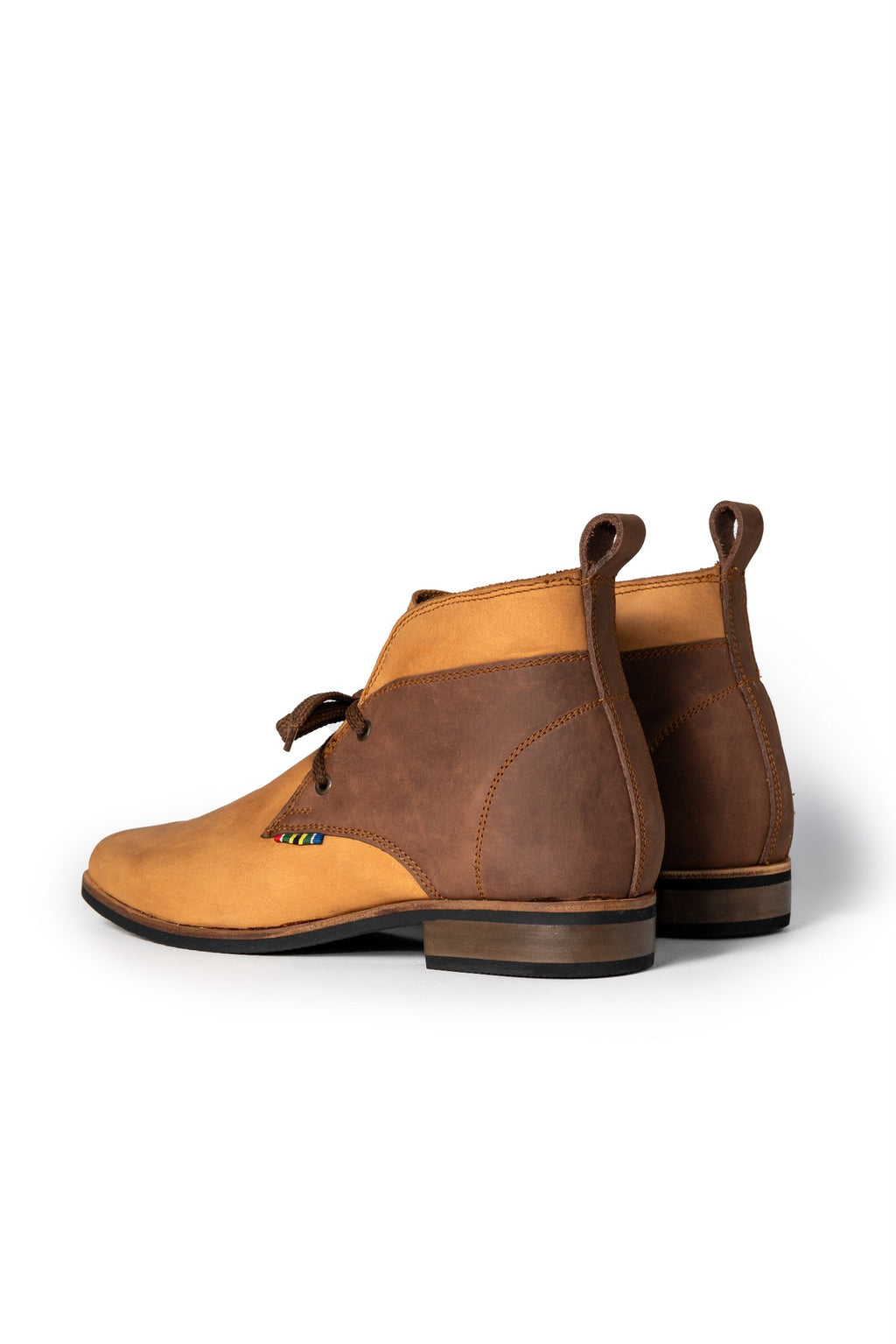 Chukka Fire  Two-Tone Leather Boots