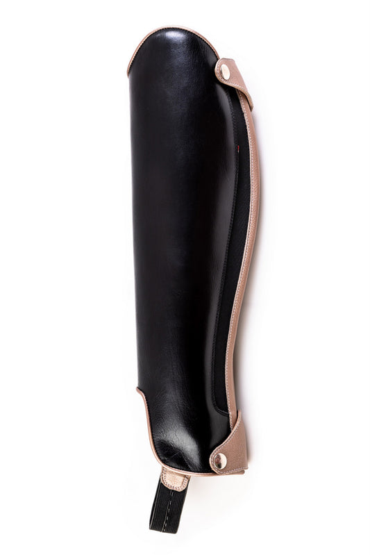 Lowana two-tone leather gaiters /chaps