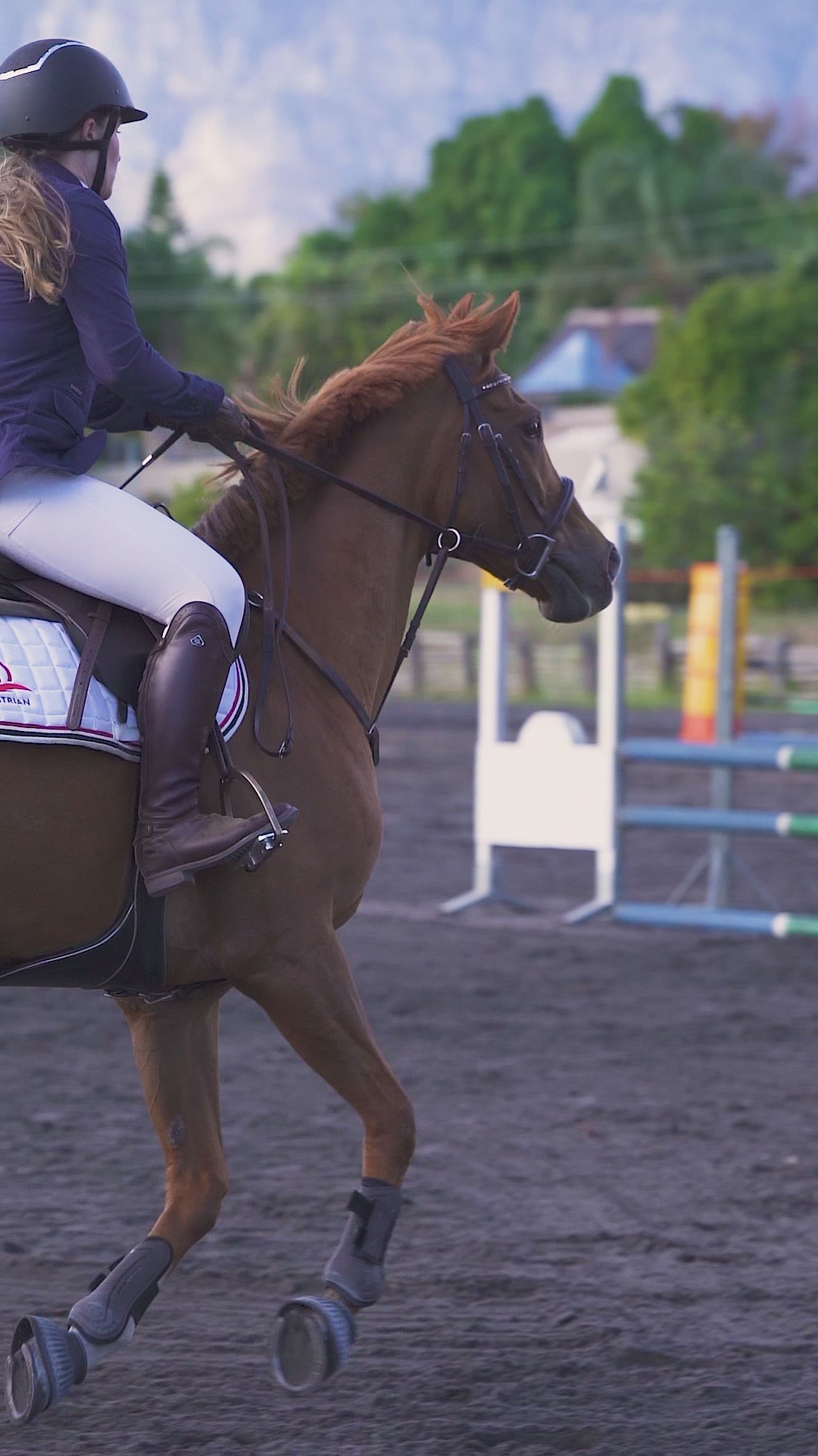 Load video: Hello Quality Equestrian&#39;s boots in action