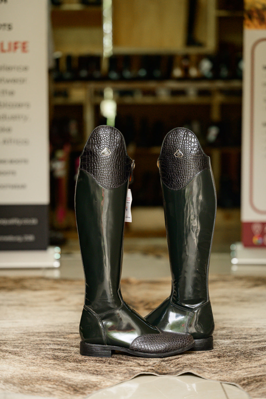 Danai Croc Long Riding Boot