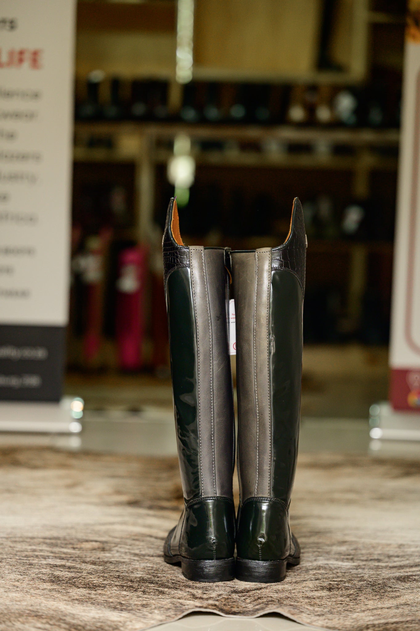 Danai Croc Long Riding Boot