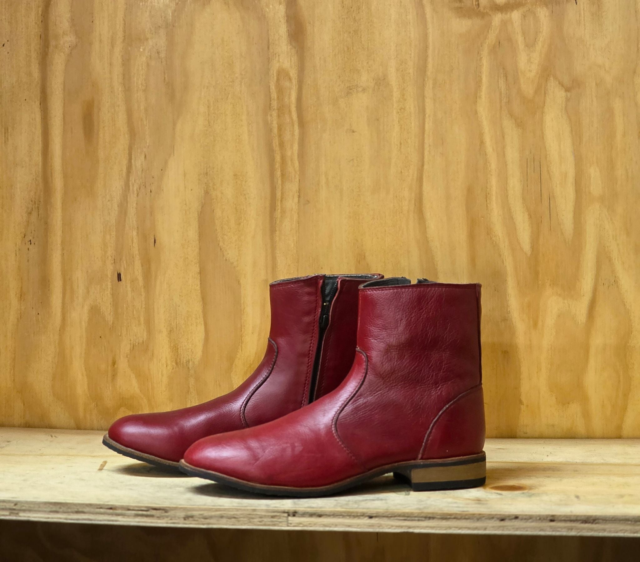 Ankle ladies casual leather boots