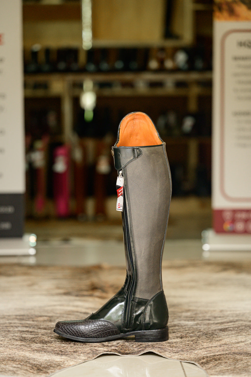 Danai Croc Long Riding Boot