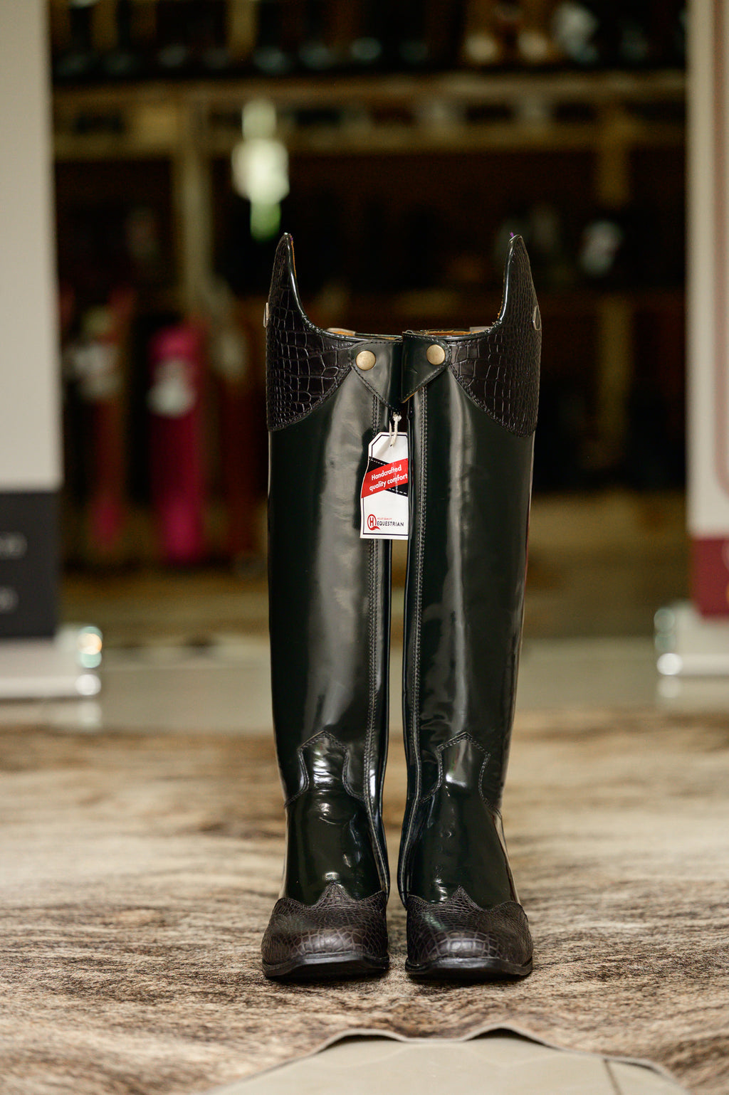 Danai Croc Long Riding Boot