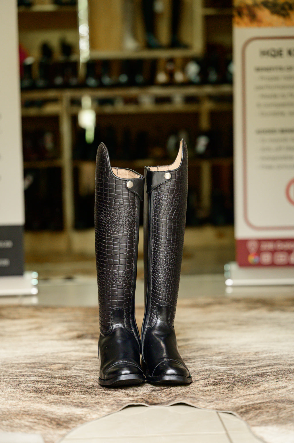 Danai Croc Demo Long Riding Boot
