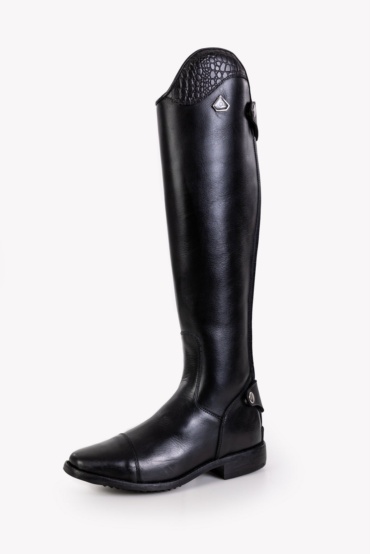 Tari Croc Curve Long Riding Boot | Bespoke Leather | Hello Quality ...